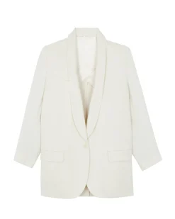 Veste Col Chale Cachemire Tisse