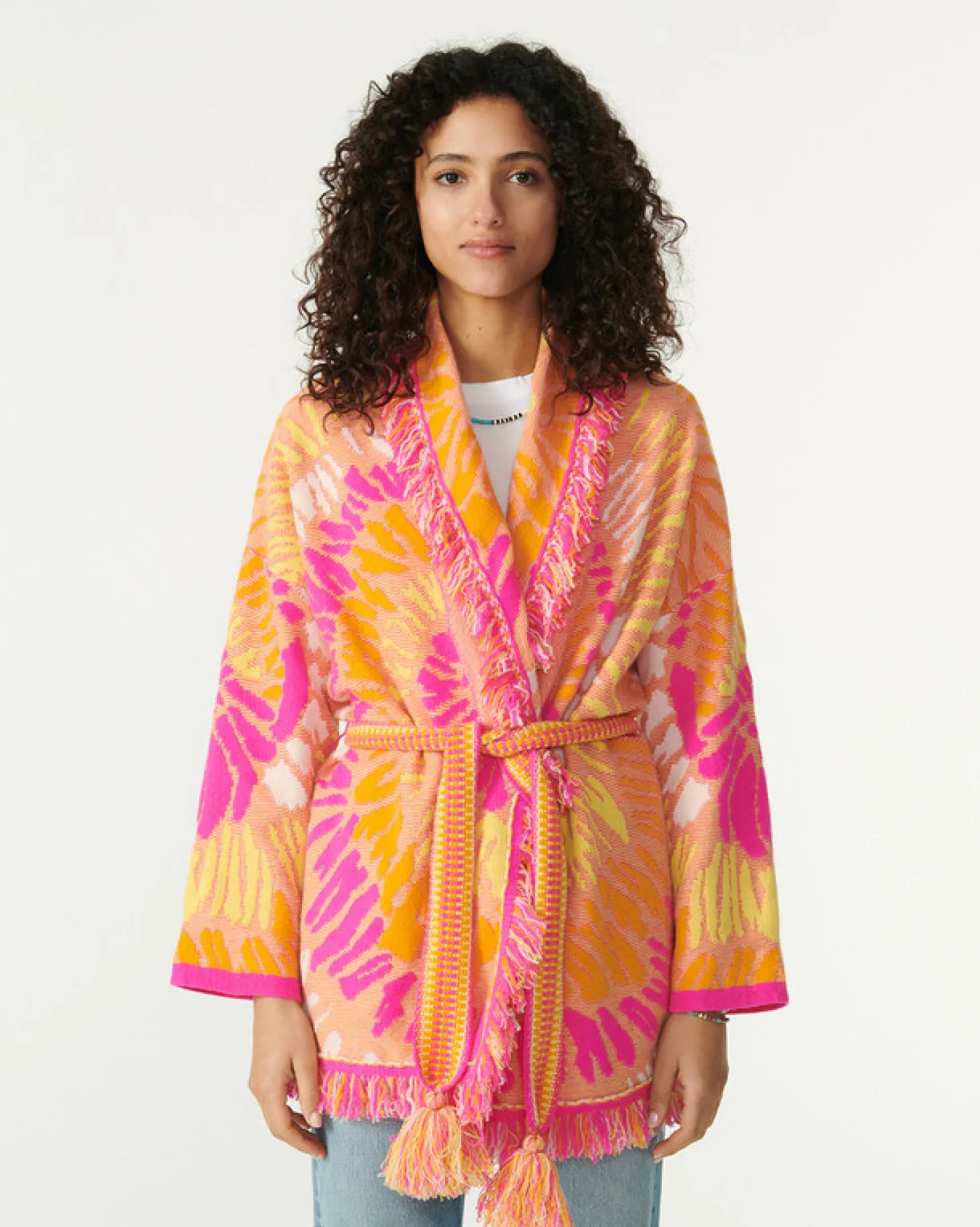 Veste Col Chale Cachemire