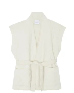 Veste Kimono Cachemire Matelassee Femme