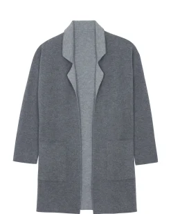 Veste Longue Cachemire Double Face, 2 Fils