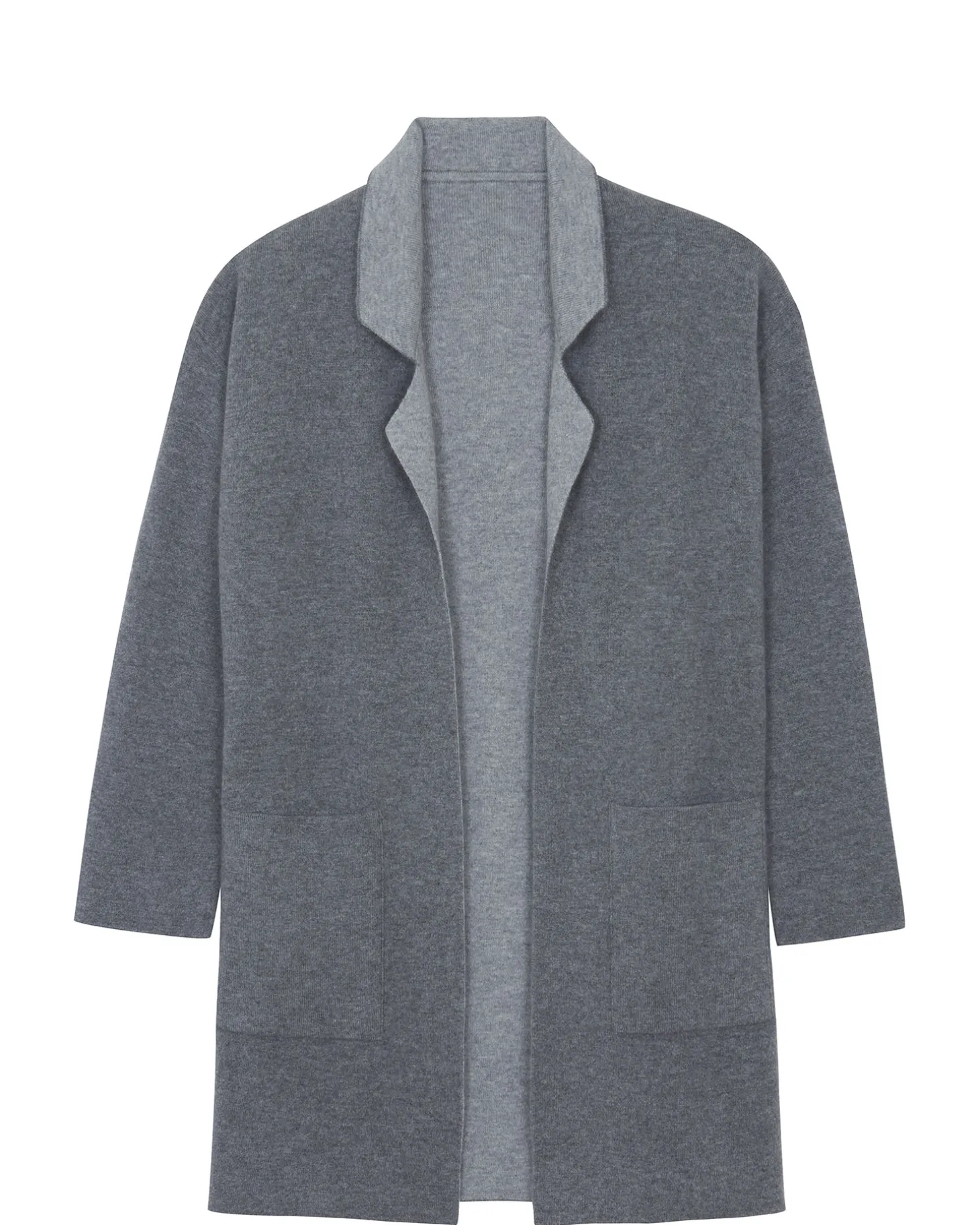 Veste Longue Cachemire Double Face, 2 Fils