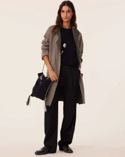 Veste Longue Cachemire Double Face, 2 Fils
