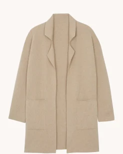 Veste Longue Cachemire Double Face, 2 Fils
