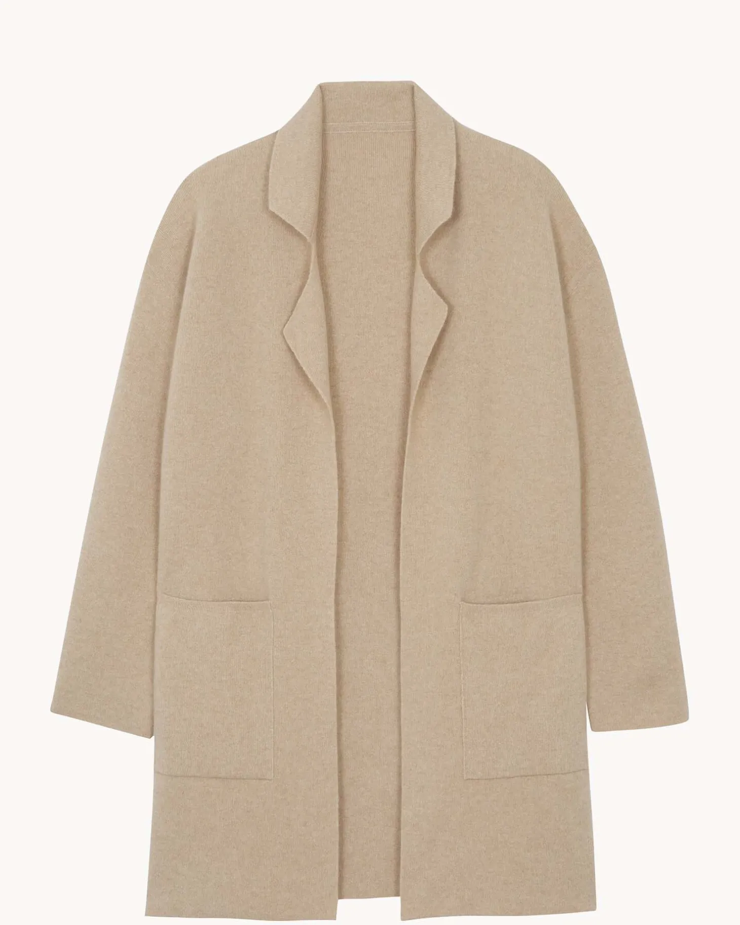 Veste Longue Cachemire Double Face, 2 Fils