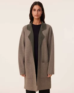 Veste Longue Cachemire Double Face, 2 Fils