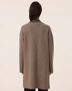 Veste Longue Cachemire Double Face, 2 Fils