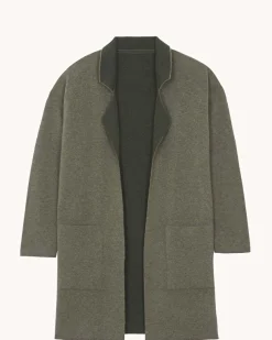 Veste Longue Cachemire Double Face, 2 Fils