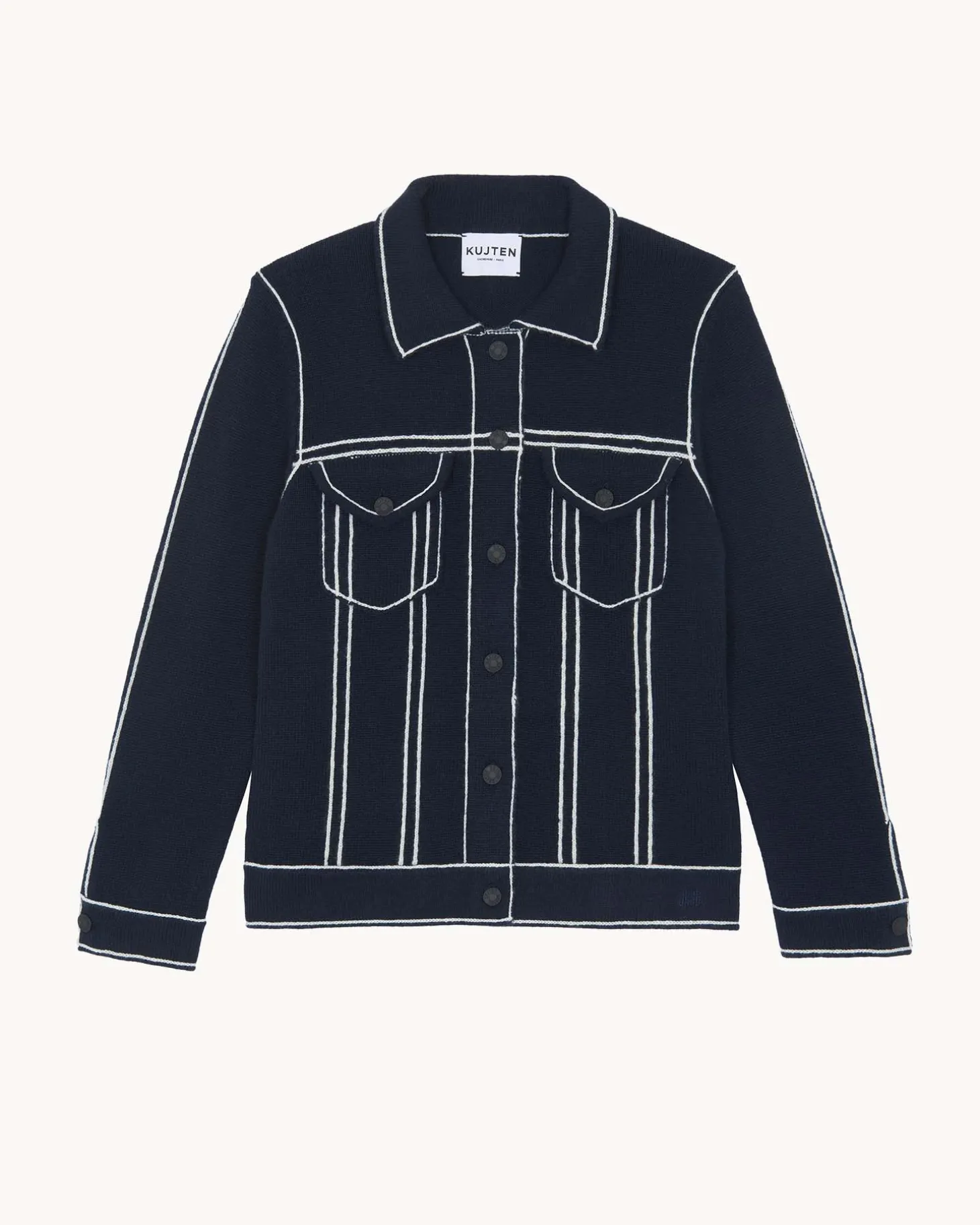 Veste Manches Longues Cachemire Enfant, 4 Fils